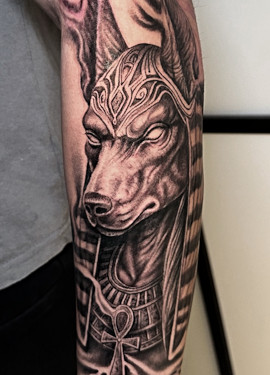Gold Lisbon Tattoo - Sleeve oriental