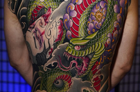 Gold Lisbon Tattoo - Flor Aquarela