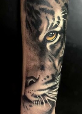 Gold Lisbon Tattoo - Tigre Realista